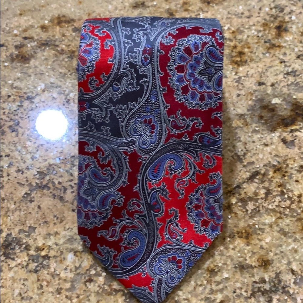 Zegna Multicolored Paisley Necktie